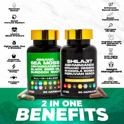 Sea Moss & Shilajit Power Bundle [Buy 1 - Get 1 FREE]